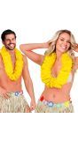 Hawaiiaanse Bloemenkrans Geel Ketting