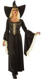 Heks Outfit Vrouwen Met Gouden Spinnenweb