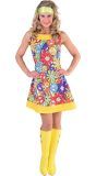 Hippie jurk smileys vrouwen