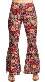 Hippie Retro Bloemen Broek Dames