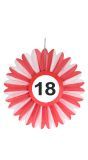 Honingraat waaiers verkeersbord 18 jaar