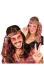 Hoofdband Roze Paisley Hippie