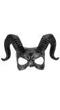 Hoornmasker Grijs Feest Dames Heren