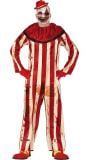 Horror clown gestreept kostuum