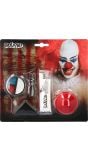 Horror clown make-up kit met clownsneus