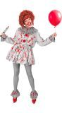 Horror Clown Pak Halloween Grijs Dames Heren