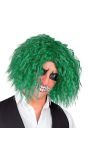 Horror Clown Pruik Groen Heren
