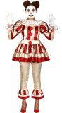 Horror clown rood goud kostuum