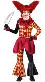 Horror Killer Clown Pak Halloween Rood Meisjes