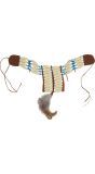 Indiaan ketting decoratie met veer