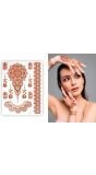Indiaase Nep Tattoos Rood