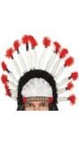 Indianen Chief Hoofdtooi Wit