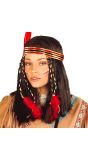 Indianen Pruik Bruin