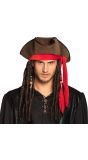 Jack Sparrow Piraten Hoed met Haar