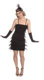 Jaren 20 Charleston Jurkje Zwart Dames