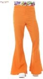 Jaren 60 wijde broek oranje