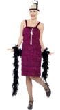 Jazz flapper kostuum dames rood