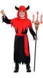 Jongens Duivelsgewaad Rood Zwart Halloween