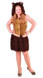 Jurk panter print meisjes