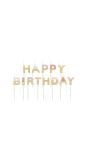 Kaarsenset 'Happy Birthday' Pastel