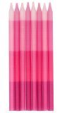 Kaarsjes rood en roze