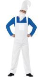 Kabouter kostuum wit blauw