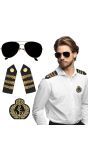 Kapitein Navy Accessoire set 3-delig