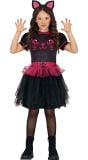 Kat outfit kind zwart roze