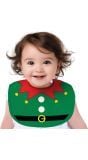 Kerst elf baby slabbetje