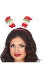 Kerst hoofdband met sneeuwpoppen