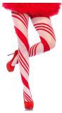 Kerst panty met candy stripes