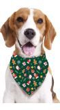 Kerstbandana voor honden groen
