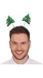 Kerstboom hoofdband met pailletten