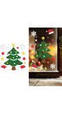 Kerstboom raam stickers gel kerst