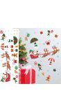 Kerstman arrenslee muurstickers