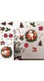 Kerstman klassiek muurstickers
