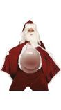 Kerstman opblaasbare nep buik