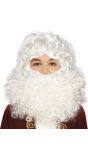 Kerstman pruik en baard kind