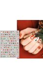 Kerstmis nagelstickers kerst iconen