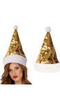 Kerstmuts Goud en Zilver Omkeerbare Pailletten
