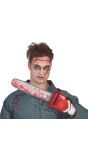 Kettingzaag Handschoen met Bloed Halloween