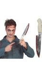 Keukenmes met bloed 33 cm halloween