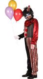 Killer Clown Jumpsuit Heren Rood Zwart Halloween