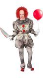 Killer Clown Pak Halloween Grijs Heren