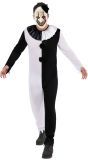 Killer Clown Pierrot Halloween Kostuum Heren Zwart Wit