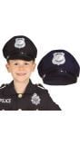 Kinder Politiepet Zwart
