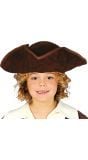 Kinderen Piratenhoed Bruin