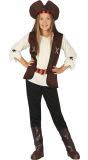 Kinderkostuum Piraat Bruin en Beige
