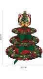 Klassieke Kerstboom Etagère 3 Lagen Karton