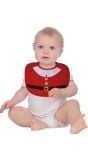 Klassieke rode kerstman baby slabbetje